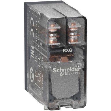 RXG25B7 - Harmony, Interface plugin relay, 5 A, 2 CO, clear cover, 24 V AC - Schneider Electric - Harmony, Interface plugin relay, 5 A, 2 CO, clear cover, 24 V AC - Schneider Electric - 0