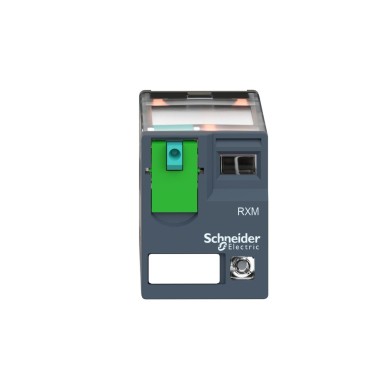 RXM2AB2FD - Harmony, Miniature plugin relay, 12 A, 2 CO, with LED, with lockable test button, 120 V DC - Schneider Electric - Harmony, Miniature plugin relay, 12 A, 2 CO, with LED, with lockable test button, 120 V DC - Schneider Electric - 6