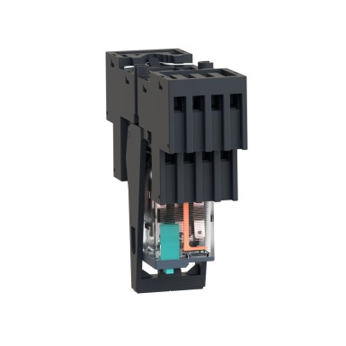 RXM4AB1BDPVM - Miniature plug in relay pre assembled, Harmony, 6A, 4CO, lockable test button, mixed terminals socket, 24V DC - Schneider Electric - Miniature plug in relay pre assembled, Harmony, 6A, 4CO, lockable test button, mixed terminals socket, 24V DC - Schneider Electric - 1