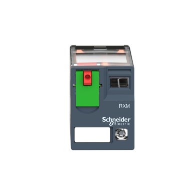 RXM4GB2P7 - Harmony, Miniature plugin relay, 3 A, 4 CO, with LED, with lockable test button, 230 V AC - Schneider Electric - Harmony, Miniature plugin relay, 3 A, 4 CO, with LED, with lockable test button, 230 V AC - Schneider Electric - 5