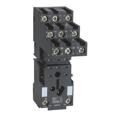 RXZE2S111M - Harmony, Socket, for RXM3 relays, screw connectors, separate contact - Schneider Electric - Harmony, Socket, for RXM3 relays, screw connectors, separate contact - Schneider Electric - 0