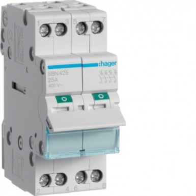 SBN425 - Modular switch 4 poles 25A - Ref: SBN425 - Hager - Modular switch 4 poles 25A - Ref: SBN425 - Hager - 0