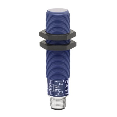 SM657AA0801 - Telemecanique - Hyde Park, Ultrasonic sensor, small target sensing, 18 mm barrel, 12 24 V DC