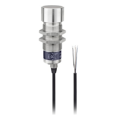 SM902A426000S30 - Telemecanique - Hyde Park, Ultrasonic sensor, dual level, dual setpoint, 30 mm barrel, 12 24 V DC