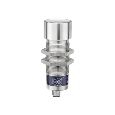 SM956A700000STS - Telemecanique - Hyde Park, Ultrasonic sensor, analog, voltage (V), 30 mm barrel, 15 24 V DC