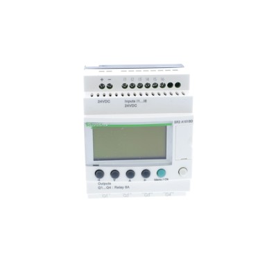 SR2A101BD - Compact smart relay, Zelio Logic, 10 I/O, 24 V DC, no clock, display - Schneider Electric - Compact smart relay, Zelio Logic, 10 I/O, 24 V DC, no clock, display - Schneider Electric - 4