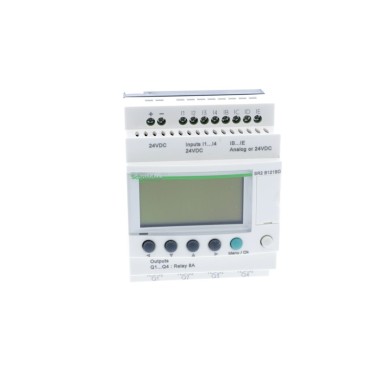 SR2B121BD - Compact smart relay, Zelio Logic, 12 I/O, 24 V DC, clock, display - Schneider Electric - Compact smart relay, Zelio Logic, 12 I/O, 24 V DC, clock, display - Schneider Electric - 2