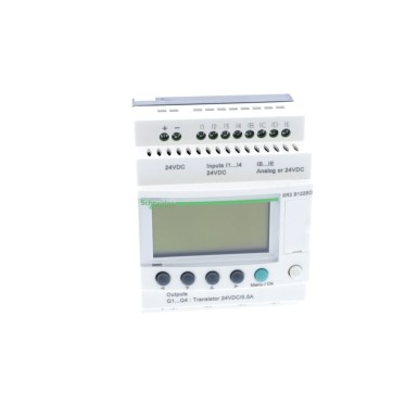 SR2B122BD - Zelio Logic - compact smart relay - 12 I/O 24Vdc - clock - display - Schneider Electric - Zelio Logic - compact smart relay - 12 I/O 24Vdc - clock - display - Schneider Electric - 4