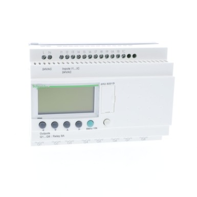 SR2B201B - Compact smart relay, Zelio Logic, 20 I/O, 24 V AC, clock, display - Schneider Electric - Compact smart relay, Zelio Logic, 20 I/O, 24 V AC, clock, display - Schneider Electric - 1