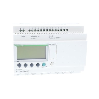 SR2B201BD - Compact smart relay, Zelio Logic, 20 I/O, 24 V DC, clock, display - Schneider Electric - Compact smart relay, Zelio Logic, 20 I/O, 24 V DC, clock, display - Schneider Electric - 3