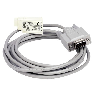 SR2CBL01 - SUB D 9 pin PC connecting cable, for smart relay Zelio Logic, 3 m - Schneider Electric - SUB D 9 pin PC connecting cable, for smart relay Zelio Logic, 3 m - Schneider Electric - 0