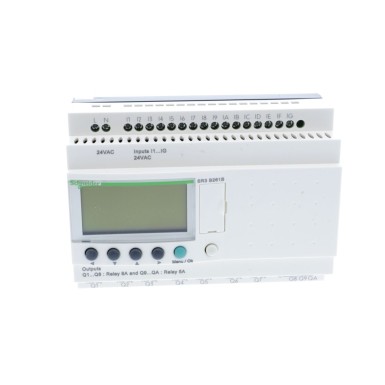 SR3B261B - Modular smart relay, Zelio Logic, 24 I/O, 24 V AC, clock, display - Schneider Electric - Modular smart relay, Zelio Logic, 24 I/O, 24 V AC, clock, display - Schneider Electric - 2