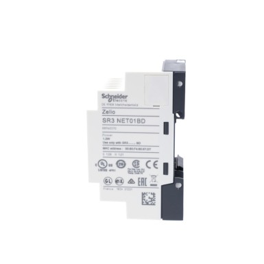 SR3NET01BD - Ethernet communication interface, Zelio Logic, for SR3 24 V DC smart relay - Schneider Electric - Ethernet communication interface, Zelio Logic, for SR3 24 V DC smart relay - Schneider Electric - 4