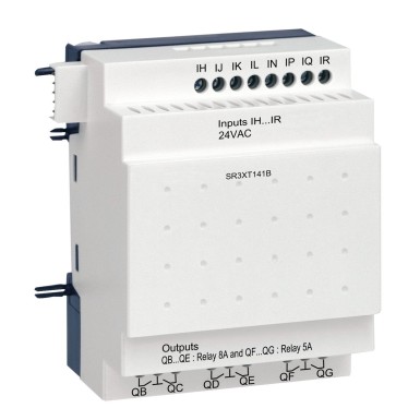 SR3XT141B - Discrete I/O extension module, Zelio Logic, 14 I/O, 24 V AC - Schneider Electric - Discrete I/O extension module, Zelio Logic, 14 I/O, 24 V AC - Schneider Electric - 0