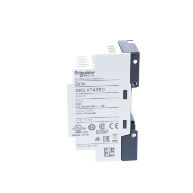 SR3XT43BD - Analogue I/O extension module, Zelio Logic, 4 I/O, 24 V DC - Schneider Electric - Analogue I/O extension module, Zelio Logic, 4 I/O, 24 V DC - Schneider Electric - 4