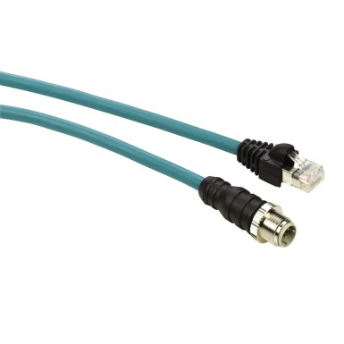 TCSECL1M3M10S2 - Ethernet ConneXium cable M12 connector RJ45 connector IP67 10 m - Schneider Electric - Ethernet ConneXium cable M12 connector RJ45 connector IP67 10 m - Schneider Electric - 0