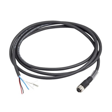 TCSMCN1F2 - Radio frequency identification XG, Modbus shielded cable - Telemecanique - Radio frequency identification XG, Modbus shielded cable, M12 female connector, end with free wires, IP67, 2 m - Telemecanique - 0