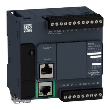 TM221CE16R - Logic controller, Modicon M221, 16 IO relay Ethernet - Schneider Electric - Logic controller, Modicon M221, 16 IO relay Ethernet - Schneider Electric - 0