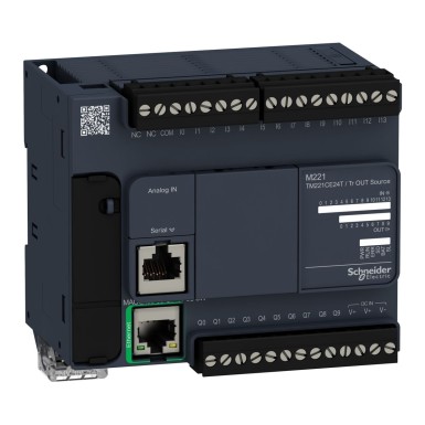 TM221CE24T - Logic controller, Modicon M221, 24 IO transistor PNP Ethernet - Schneider Electric - Logic controller, Modicon M221, 24 IO transistor PNP Ethernet - Schneider Electric - 0