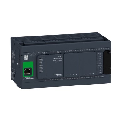 TM241CE40T - Logic controller, Modicon M241, 40 IO transistor PNP Ethernet - Schneider Electric - Logic controller, Modicon M241, 40 IO transistor PNP Ethernet - Schneider Electric - 0