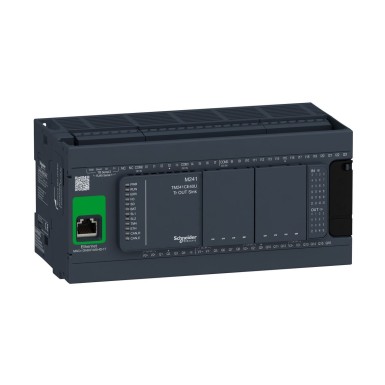 TM241CE40U - Logic controller, Modicon M241, 40 IO transistor NPN Ethernet - Schneider Electric - Logic controller, Modicon M241, 40 IO transistor NPN Ethernet - Schneider Electric - 0