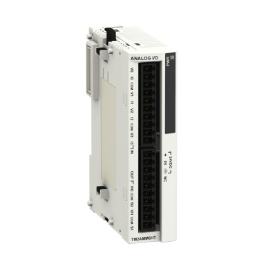 TM2AMM6HT - Input/output analog module, Modicon M238 logic controller, 4 inputs voltage/current high level, 2 output - Schneider Electric - Input/output analog module, Modicon M238 logic controller, 4 inputs voltage/current high level, 2 output - Schneider Electric - 0