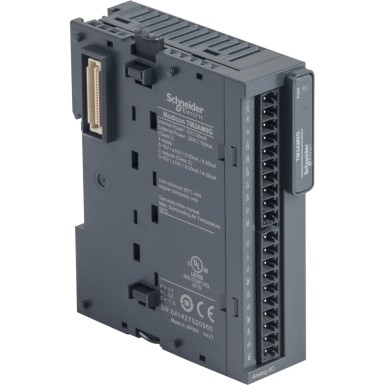 TM3AM6G - Input/output analog module, Modicon TM3, 4 inputs, 2 output (spring) 24 VDC - Schneider Electric - Input/output analog module, Modicon TM3, 4 inputs, 2 output (spring) 24 VDC - Schneider Electric - 0