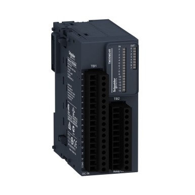 TM3DM24R - Discrete I/O module, Modicon TM3, 24 IO (16 inputs, 8 relay outputs, screw) 24 VDC - Schneider Electric - Discrete I/O module, Modicon TM3, 24 IO (16 inputs, 8 relay outputs, screw) 24 VDC - Schneider Electric - 0