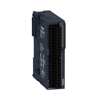 TM3DQ16R - Discrete output module, Modicon TM3, 16 relay outputs (screw) 24 VDC - Schneider Electric - Discrete output module, Modicon TM3, 16 relay outputs (screw) 24 VDC - Schneider Electric - 0