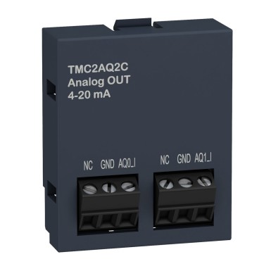 TMC2AQ2C - Analogue output cartridge, Modicon M221, 2 analog current outputs, I/O extension - Schneider Electric - Analogue output cartridge, Modicon M221, 2 analog current outputs, I/O extension - Schneider Electric - 0