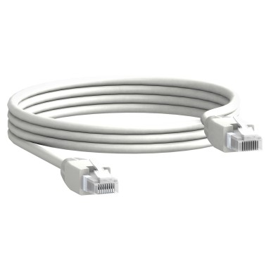 TRV00803 - Communication cable, ComPacT, MasterPact, 2 x RJ45 male connectors, 0.3m length, set of 10 parts - Schneider Electric - Communication cable, ComPacT, MasterPact, 2 x RJ45 male connectors, 0.3m length, set of 10 parts - Schneider Electric - 0