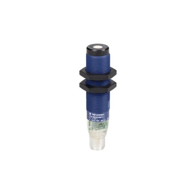 VM18PTOQ - Telemecanique - Hyde Park, ultrasonic sensor cylindrical M18, Sn508mm, NO/NC, 12...24 VDC, M12