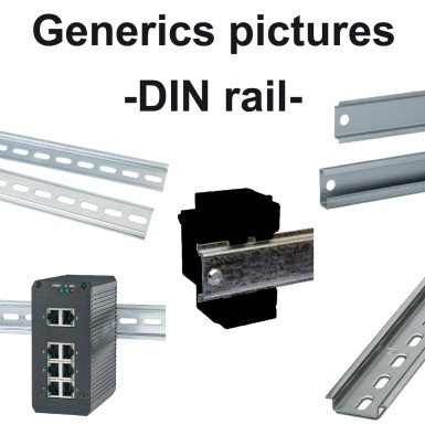 VW3A31852 - Plate for mounting on symmetrical DIN rail - Schneider Electric - Plate for mounting on symmetrical DIN rail - Schneider Electric - 0