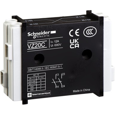 VZ7 - TeSys Vario - contact block - 1 NO delayed closing + 1 NO early opening - Schneider Electric - TeSys Vario - contact block - 1 NO delayed closing + 1 NO early opening - Schneider Electric - 0