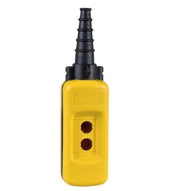 XACA02 - Harmony XAC, Empty pendant control station, plastic, yellow, 2 cutouts - Schneider Electric - Harmony XAC, Empty pendant control station, plastic, yellow, 2 cutouts - Schneider Electric - 0