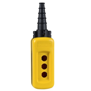 XACA03 - Harmony XAC, Empty pendant control station, plastic, yellow, 3 cutouts - Schneider Electric - Harmony XAC, Empty pendant control station, plastic, yellow, 3 cutouts - Schneider Electric - 0