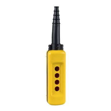 XACA04 - Harmony XAC, Empty pendant control station, plastic, yellow, 4 cutouts - Schneider Electric - Harmony XAC, Empty pendant control station, plastic, yellow, 4 cutouts - Schneider Electric - 0