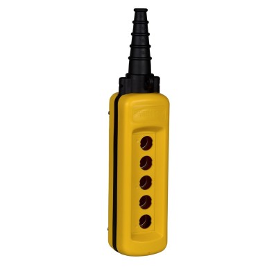 XACA05 - Harmony XAC, Empty pendant control station, plastic, yellow, 5 cutouts - Schneider Electric - Harmony XAC, Empty pendant control station, plastic, yellow, 5 cutouts - Schneider Electric - 0