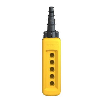 XACA05 - Harmony XAC, Empty pendant control station, plastic, yellow, 5 cutouts - Schneider Electric - Harmony XAC, Empty pendant control station, plastic, yellow, 5 cutouts - Schneider Electric - 4