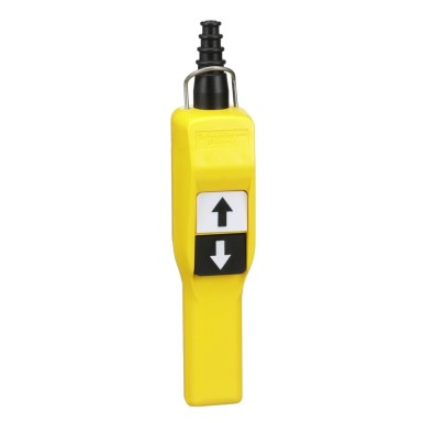 XACA201 - Harmony XAC, Pendant control station, plastic, yellow, pistol grip, 2 push buttons with 1 NO - Schneider Electric - Harmony XAC, Pendant control station, plastic, yellow, pistol grip, 2 push buttons with 1 NO - Schneider Electric - 0