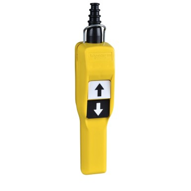 XACA205 - Harmony XAC, Pendant control station, plastic, yellow, pistol grip, 2 push buttons with NO + NC - Schneider Electric - Harmony XAC, Pendant control station, plastic, yellow, pistol grip, 2 push buttons with NO + NC - Schneider Electric - 0