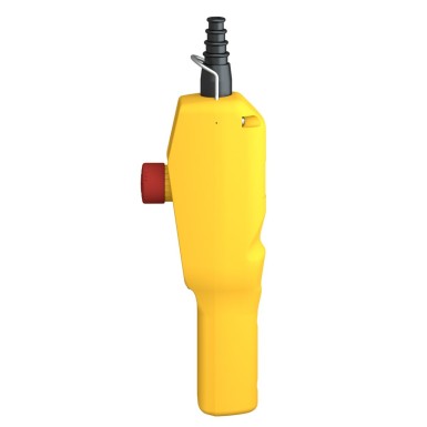 XACA2113 - Pendant control station, Harmony XAC, plastic, yellow, pistol grip, 2 booted push buttons with 1NO, 1 emergency stop NC - Schneider Electric - Pendant control station, Harmony XAC, plastic, yellow, pistol grip, 2 booted push buttons with 1NO, 1 emergency stop NC - Schneider Electric - 6