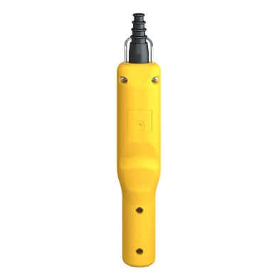 XACA2173 - Pendant control station, Harmony XAC, plastic, yellow, pistol grip, 2 booted push buttons with 2NO, 1 emergency stop NC - Schneider Electric - Pendant control station, Harmony XAC, plastic, yellow, pistol grip, 2 booted push buttons with 2NO, 1 emergency stop NC - Schneider Electric - 5