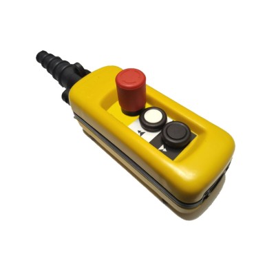 XACA29131 - Pendant control station, Harmony XAC, plastic, yellow, 2 push buttons 2NO + 1NC, 1 emergency stop latching 3NC - Schneider Electric - Pendant control station, Harmony XAC, plastic, yellow, 2 push buttons 2NO + 1NC, 1 emergency stop latching 3NC - Schneider Electric - 0