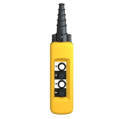 XACA481 - Harmony XAC, Pendant control station, plastic, yellow, 4 push buttons with NO + NC - Schneider Electric - Harmony XAC, Pendant control station, plastic, yellow, 4 push buttons with NO + NC - Schneider Electric - 6