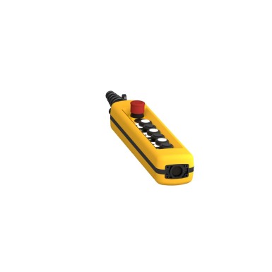 XACA6913 - Pendant control station, Harmony XAC, plastic, yellow, 7 push buttons 2NO + 1NC, 1 emergency stop 40mm trigger blank 1NC, 2 speeds - Schneider Electric - Pendant control station, Harmony XAC, plastic, yellow, 7 push buttons 2NO + 1NC, 1 emergency stop 40mm trigger blank 1NC, 2 speeds - Schneider Electric - 4