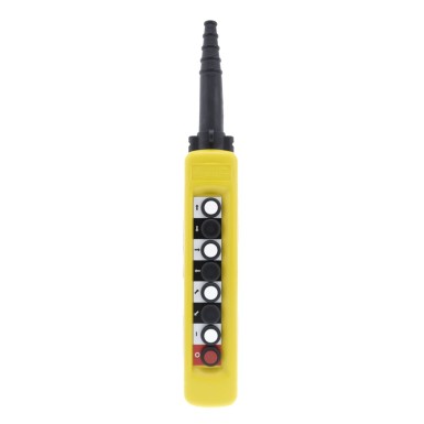 XACA871 - Harmony XAC, Pendant control station, plastic, yellow, 8 push buttons, 1 to 7 with 1 NO, 8th with 1 - Schneider Electric - Harmony XAC, Pendant control station, plastic, yellow, 8 push buttons, 1 to 7 with 1 NO, 8th with 1 - Schneider Electric - 1