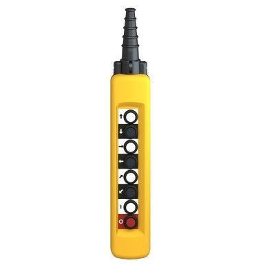 XACA881 - Harmony XAC, Pendant control station, plastic, yellow, 8 push buttons with NO + NC - Schneider Electric - Harmony XAC, Pendant control station, plastic, yellow, 8 push buttons with NO + NC - Schneider Electric - 6