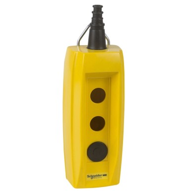 XACB020 - Harmony XAC, Empty pendant control station, plastic, yellow, 2 cutouts, for cable ? 7?¦13 mm - Schneider Electric - Harmony XAC, Empty pendant control station, plastic, yellow, 2 cutouts, for cable ? 7?¦13 mm - Schneider Electric - 0