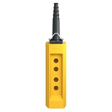 XACB04 - Harmony XAC, Empty pendant control station, plastic, yellow, 4 cutouts, for cable ? 10?¦22 mm - Schneider Electric - Harmony XAC, Empty pendant control station, plastic, yellow, 4 cutouts, for cable ? 10?¦22 mm - Schneider Electric - 5